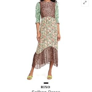 Rixo Multicolor Saffron Dress
